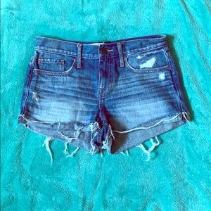 High Rise Abercrombie and Fitch Denim Shorts
